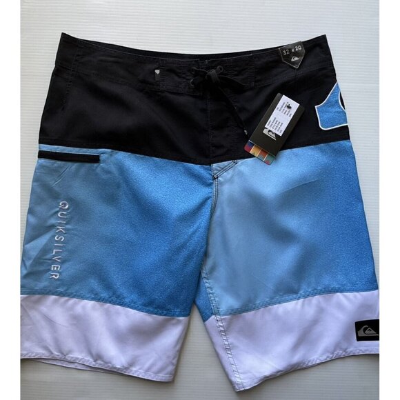 Quiksilver Men's Black Highline Slab 20" Swim trunk Boardshorts Size 32X20 - Picture 11 of 11